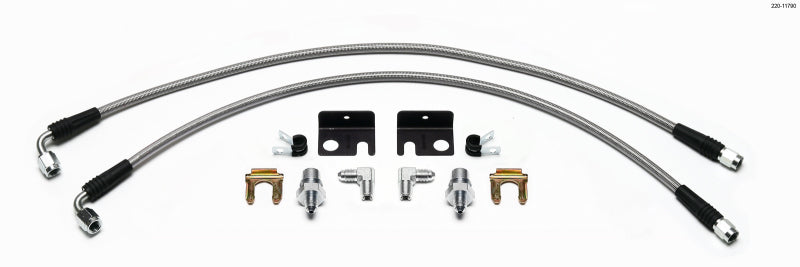 Wilwood Flexline Kit 01-Up Honda Fit Brake Line Kits Wilwood