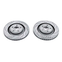 Load image into Gallery viewer, Power Stop 13-14 Chrysler 200 Front Evolution Drilled &amp; Slotted Rotors - Pair Brake Rotors - Slot &amp; Drilled PowerStop
