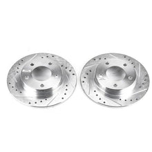 Load image into Gallery viewer, Power Stop 93-97 Ford Probe Rear Evolution Drilled &amp; Slotted Rotors - Pair Brake Rotors - Slot &amp; Drilled PowerStop   

