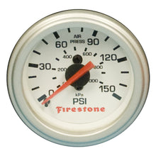 Load image into Gallery viewer, Firestone Replacement Single Pressure Gauge - White Face (For PN 2225 / 2229 / 2196) (WR17609181) Gauges Firestone
