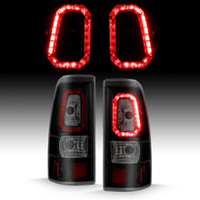 Load image into Gallery viewer, ANZO 2003-2006 Chevy Silverado 1500 LED Taillights Plank Style Black w/Smoke Lens Tail Lights ANZO
