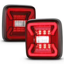 Load image into Gallery viewer, ANZO 18-19 Jeep Wrangler JL LED Taillights Black Tail Lights ANZO
