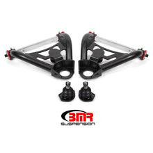 Load image into Gallery viewer, BMR 64-72 A-Body Upper Non-Adj. A-Arms w/ Stock Spindles (Polyurethane) - Black Hammertone Control Arms BMR Suspension
