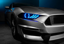 Load image into Gallery viewer, Oracle Lighting 18-23 Ford Mustang Dynamic ColorSHIFT LED Headlights - Black Series SEE WARRANTY Headlights ORACLE Lighting   
