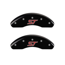 Load image into Gallery viewer, MGP 4 Caliper Covers Engraved Front &amp; Rear ST Black finish silver ch Caliper Covers MGP
