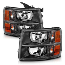 Load image into Gallery viewer, ANZO 2007-2013 Chevrolet Silverado Crystal Headlights Black Headlights ANZO
