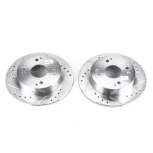 Load image into Gallery viewer, Power Stop 1997 Acura CL Rear Evolution Drilled &amp; Slotted Rotors - Pair Brake Rotors - Slot &amp; Drilled PowerStop   
