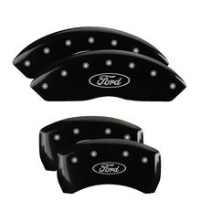Load image into Gallery viewer, MGP Front set 2 Caliper Covers Engraved Front MGP Yellow finish black ch Caliper Covers MGP
