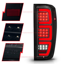 Load image into Gallery viewer, Anzo 19-23 GMC Sierra 1500/2500HD/3500HD Smoke Black Replacement Full LED Bar Tail Light Tail Lights ANZO   
