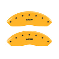 MGP 4 Caliper Covers Engraved Front & Rear MGP Yellow Finish Black Char 2003 Infiniti FX45 Caliper Covers MGP