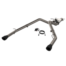 Load image into Gallery viewer, QTP 19-20 Ram 1500 304SS Screamer Cat-Back Exhaust Rear Split Exit w/4.5in Black Tips Catback QTP
