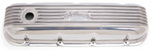 Load image into Gallery viewer, Edelbrock Valve Cover Classic Series Chevrolet 1965 and Later 396-502 V8 Polshed Valve Covers Edelbrock
