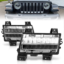 Load image into Gallery viewer, ANZO 2018-2021 Jeep Wrangler LED Side Markers Chrome Housing Clear Lens w/ Sequential Signal Lights Corner ANZO
