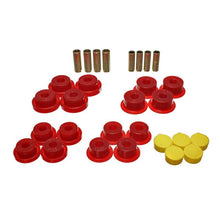 Load image into Gallery viewer, Energy Suspension Dodge Ram 99-01 1500/99-02 Ram 2500/3500 4WD Red Front End Control Arm Bushing Set Bushing Kits Energy Suspension
