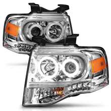 Load image into Gallery viewer, ANZO 2007-2014 Ford Expedition Projector Headlights Chrome Headlights ANZO
