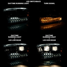 Load image into Gallery viewer, ANZO 2009-2018 Dodge Ram 1500 Projector H.L. Switchback Black Amber Headlights ANZO
