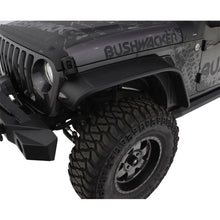 Load image into Gallery viewer, Bushwacker 2018+ Jeep Wrangler (JL) Unlimited Flat Style Flares 4pc - Black Fender Flares Bushwacker
