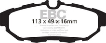 Load image into Gallery viewer, EBC 10-14 Ford Mustang 3.7 Redstuff Rear Brake Pads Brake Pads - Performance EBC   
