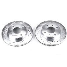 Load image into Gallery viewer, Power Stop 91-96 Infiniti G20 Front Evolution Drilled &amp; Slotted Rotors - Pair Brake Rotors - Slot &amp; Drilled PowerStop   
