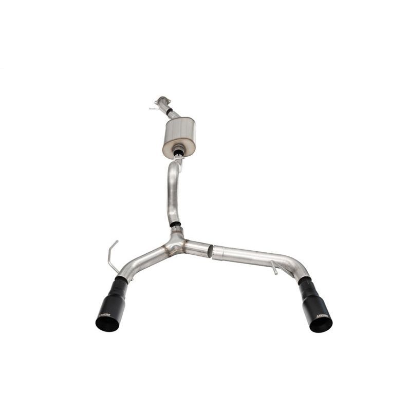 Corsa 21-24 Ford Bronco 2.3L 2-Door 2.75in Cat-Back Dual Rear Exhaust w/ 4in Straight-Cut Black Tips Catback CORSA Performance