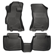 Load image into Gallery viewer, Husky Liners 2015 Subaru Legacy/Outback Weatherbeater Black Front &amp; 2nd Seat Floor Liners Floor Mats - Rubber Husky Liners
