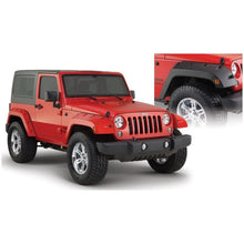 Load image into Gallery viewer, Bushwacker 07-18 Jeep Wrangler Pocket Style Flares 2pc - Black Fender Flares Bushwacker
