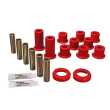 Load image into Gallery viewer, Energy Suspension 82-04 GM S-10/S-15 Pickup 2WD / 82-04 S-10 Blazer Red Rear Leaf Spring Bushing Set Bushing Kits Energy Suspension
