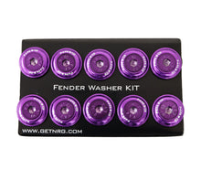 Load image into Gallery viewer, NRG Fender Washer Kit w/Color Matched M6 Bolt Rivets For Plastic (Purple) - Set of 10 Hardware Kits - Other NRG
