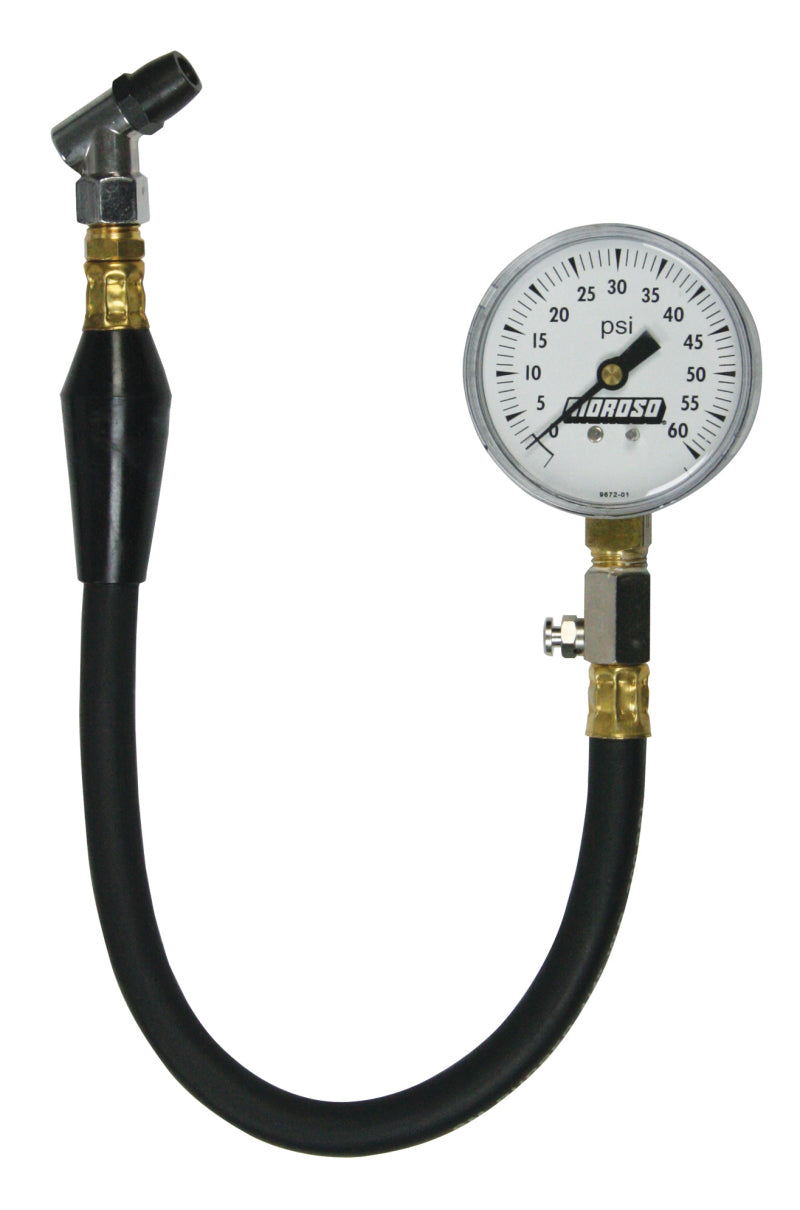 Moroso Tire Pressure Gauge 0-60psi - 2-5/8in Display - 2 Percent Accuracy Gauges Moroso