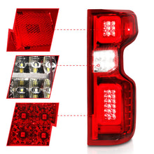 Load image into Gallery viewer, Anzo 19-21 Chevy Silverado Full LED Tailights Chrome Housing Red/Clear Lens G2 (w/C Light Bars) Tail Lights ANZO

