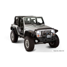 Load image into Gallery viewer, Bushwacker 07-18 Jeep Wrangler Flat Style Flares 4pc Fits 2-Door Sport Utility Only - Black Fender Flares Bushwacker
