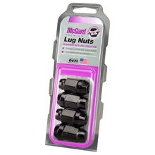Load image into Gallery viewer, McGard Hex Lug Nut (Cone Seat Bulge Style) M12X1.5 / 3/4 Hex / 1.45in. Length (4-Pack) - Black Lug Nuts McGard
