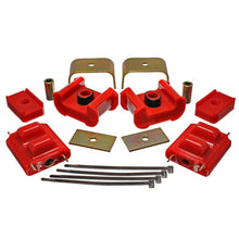 Load image into Gallery viewer, Energy Suspension 73-84 K5 Blazer 4WD Fullsize Red Complete Motor&amp;Trans Mount Set Zinc Finish Bushing Kits Energy Suspension
