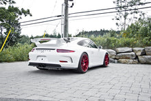 Load image into Gallery viewer, MBRP 14-19 Porsche GT3/GT3RS 3in Center Muffler Bypass 4in Tips - Black Coated Catback MBRP
