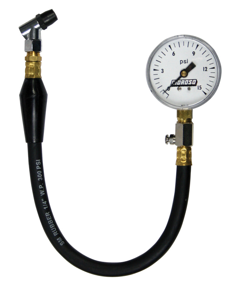 Moroso Tire Pressure Gauge 0-15psi - 2-5/8in Display - 2 Percent Accuracy Gauges Moroso