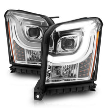 Load image into Gallery viewer, ANZO 2015-2017 GMC Yukon XL Projector Headlights W Lightbar - Chrome/Amber Headlights ANZO
