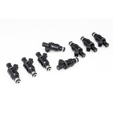 Load image into Gallery viewer, DeatschWerks Universal 1200cc Low Impedance 14mm Upper Injector - Set of 8 Fuel Injector Sets - 8Cyl DeatschWerks
