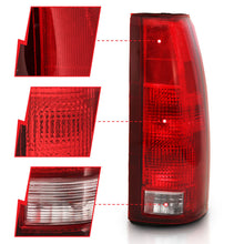 Load image into Gallery viewer, ANZO 1988-1999 Chevy C1500 Taillight Red/Clear Lens w/ Circuit Board(OE Replacement) Tail Lights ANZO
