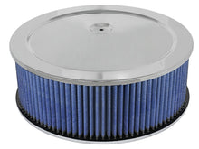 Load image into Gallery viewer, aFe MagnumFLOW Air Filters Round Racing P5R A/F Chrome Assy 14x5: Blk/Blue E/M Air Filters - Universal Fit aFe
