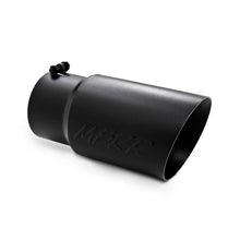 Load image into Gallery viewer, MBRP Universal Tip 6 O.D. Dual Wall Angled 5 inlet 12 length - Black Finish Tips MBRP
