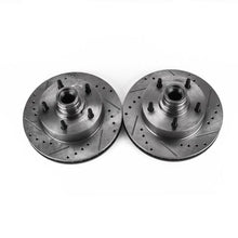 Load image into Gallery viewer, Power Stop 86-93 Ford E-150 Front Evolution Drilled &amp; Slotted Rotors - Pair Brake Rotors - Slot &amp; Drilled PowerStop
