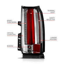 Load image into Gallery viewer, ANZO 2015-2017 Chevrolet Suburban/Tahoe LED Taillights Chrome Tail Lights ANZO
