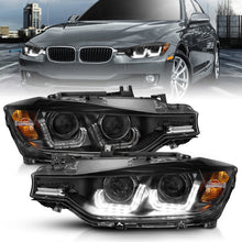 Load image into Gallery viewer, ANZO 2012-2015 BMW 3 Series Projector Headlights w/ U-Bar Black Headlights ANZO
