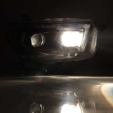 Load image into Gallery viewer, AlphaRex 10-13 Toyota 4Runner PRO-Series Projector Headlights Plank Style Black w/Seq Signal/DRL Headlights AlphaRex
