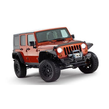 Load image into Gallery viewer, Bushwacker 07-18 Jeep Wrangler Unlimited Flat Style Flares 4pc 4-Door Sport Utility Only - Black Fender Flares Bushwacker
