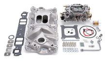 Load image into Gallery viewer, Edelbrock Manifold And Carb Kit Performer Eps Small Block Chevrolet 1957-1986 Natural Finish Intake Manifolds Edelbrock
