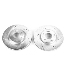 Load image into Gallery viewer, Power Stop 06-15 Hyundai Sonata Front Evolution Drilled &amp; Slotted Rotors - Pair Brake Rotors - Slot &amp; Drilled PowerStop   

