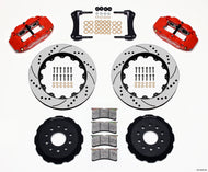 Wilwood Narrow Superlite 6R Front Hat Kit 14.00in Drilled Red 88-93 Corvette C4 Big Brake Kits Wilwood