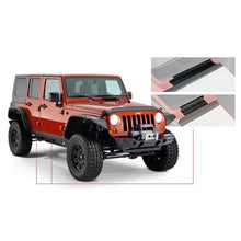 Load image into Gallery viewer, Bushwacker 07-18 Jeep Wrangler Unlimited Trail Armor Rocker Panel and Sill Plate Cover - Black Body Armor &amp; Rock Rails Bushwacker
