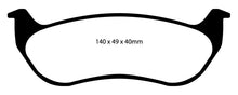 Load image into Gallery viewer, EBC 07-11 Ford Explorer Sport Trac 4.0 Greenstuff Rear Brake Pads Brake Pads - Performance EBC   
